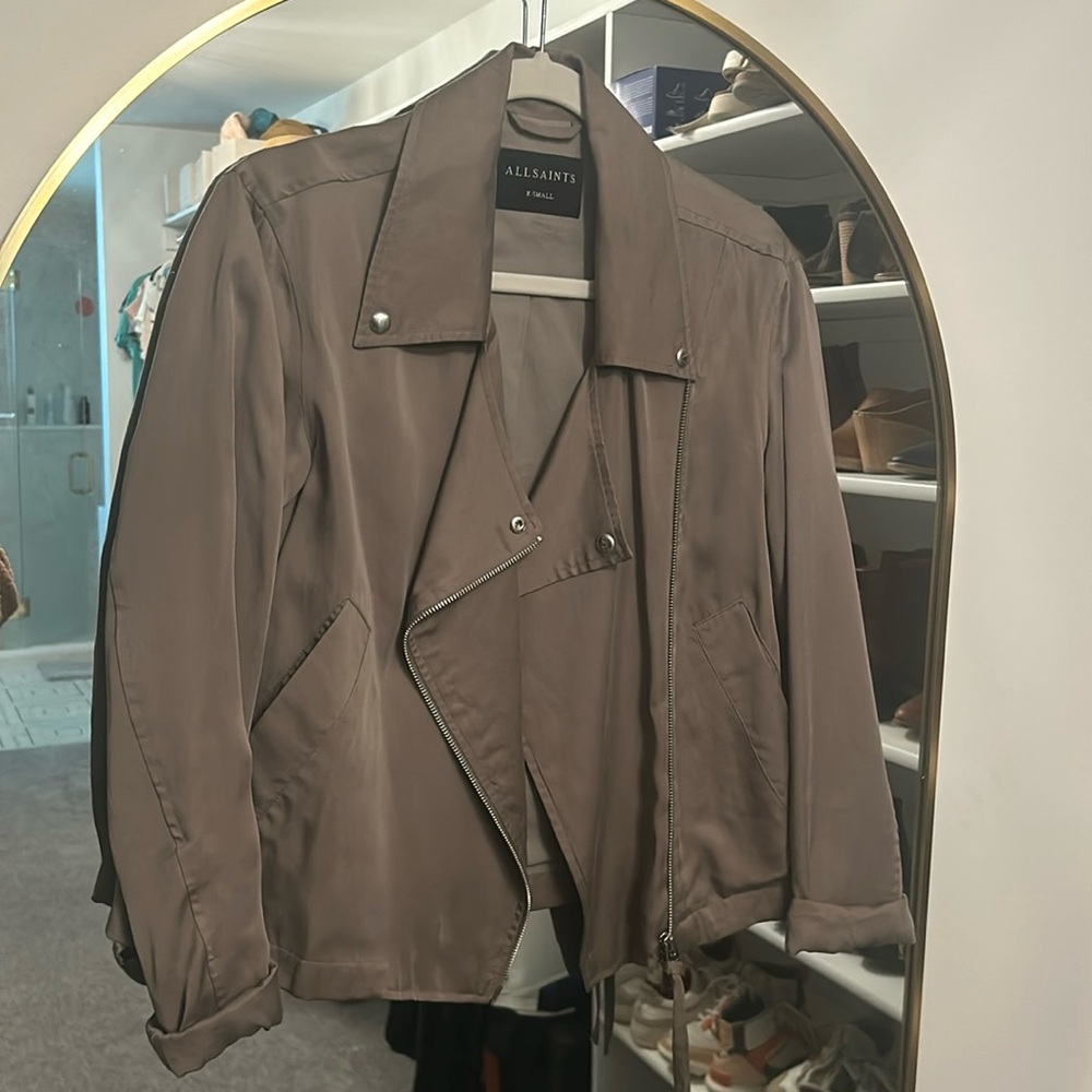 All Saint grey light weight jacket